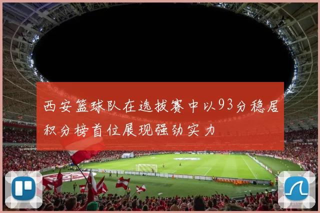 西安篮球队在选拔赛中以93分稳居积分榜首位展现强劲实力